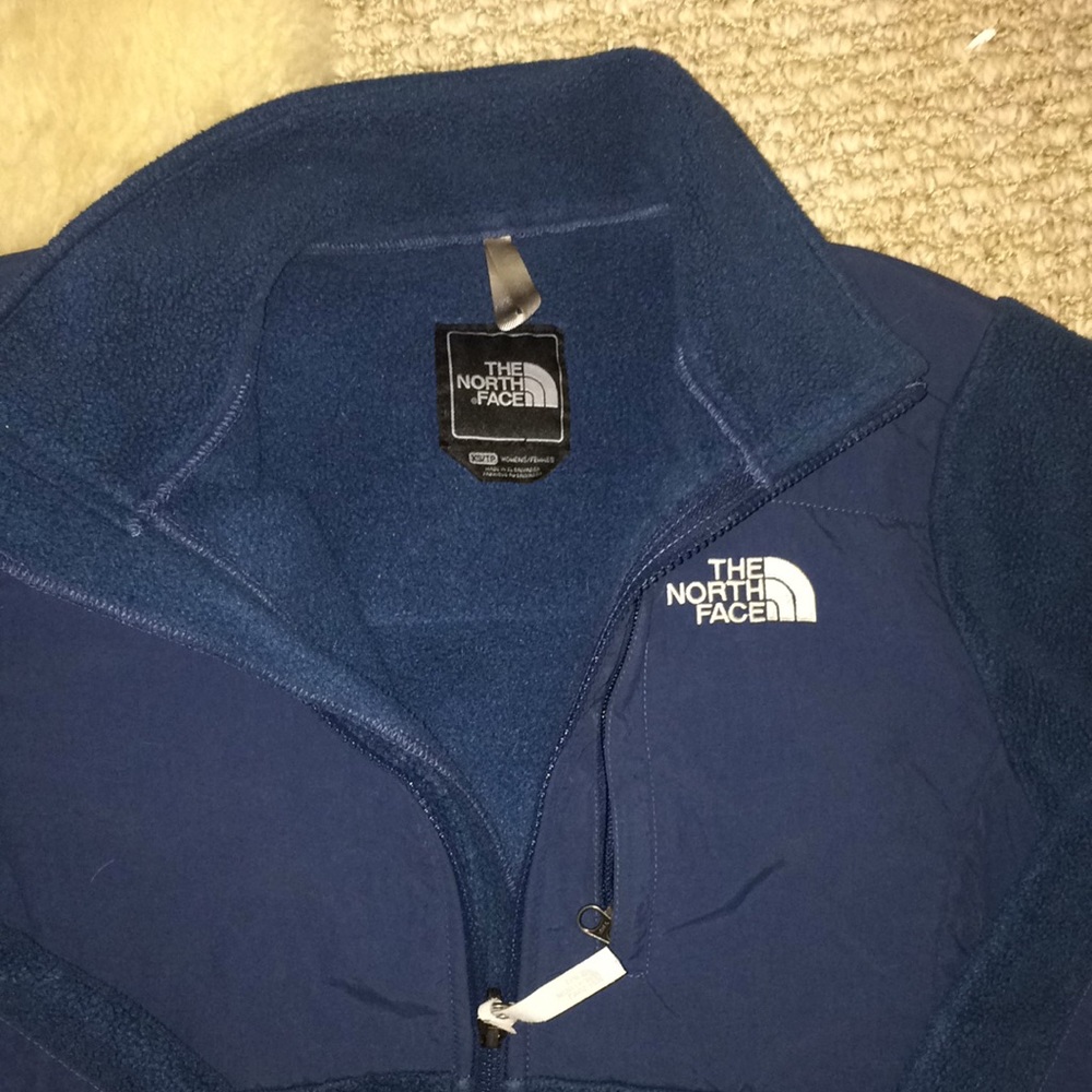 The north face jewel blue fleece jacket